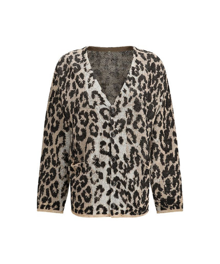 R13 Leopard Boyfriend Cardigan