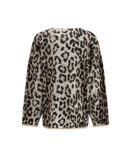 R13 Leopard Boyfriend Cardigan