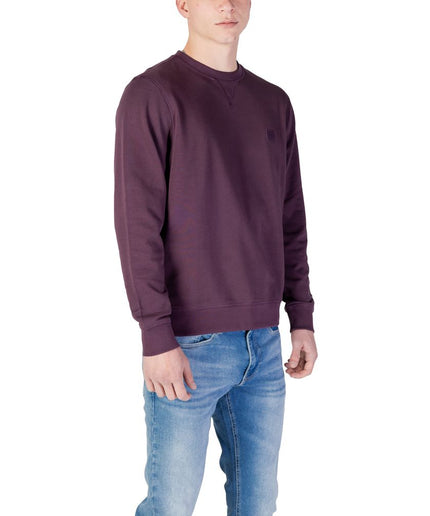 Hugo Boss Purple Cotton Sweater