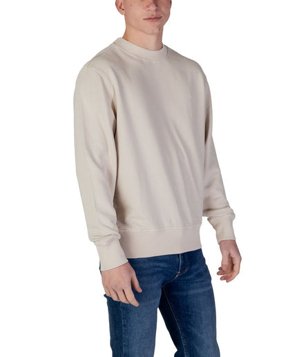 Calvin Klein Jeans Beige Cotton Rigenerato Sweater