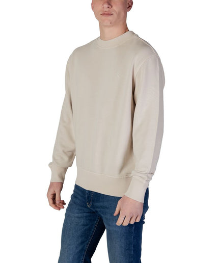 Calvin Klein Jeans Beige Cotton Rigenerato Sweater