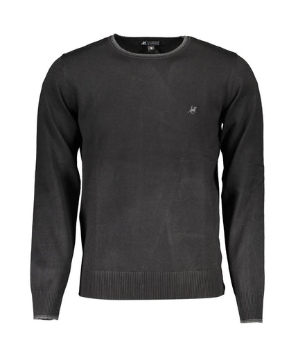 U.S. Grand Polo Black Nylon Sweater