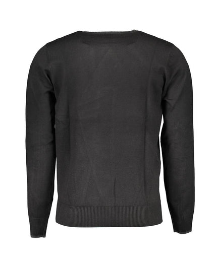 U.S. Grand Polo Black Nylon Sweater