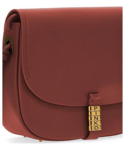 PINKO Red Leather Women Crossbody