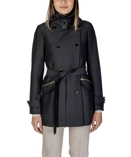 Morgan De Toi Black Polyester Jackets & Coat