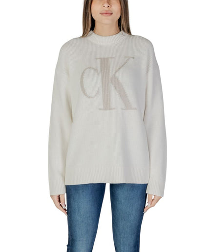 Calvin Klein Jeans Cream Organic Cotton Sweater