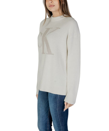 Calvin Klein Jeans Cream Organic Cotton Sweater