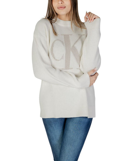 Calvin Klein Jeans Cream Organic Cotton Sweater