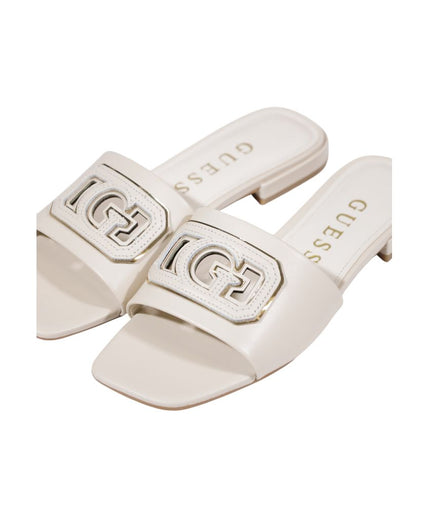 Guess Cream Leather Sandal