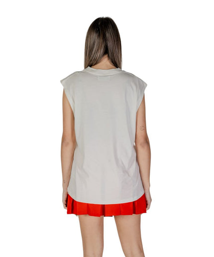 Replay Cream Cotton Tops & T-Shirt