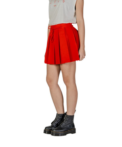 Only Red Recycled Polyester Skirt