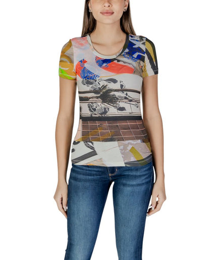 Desigual Beige Viscose Tops & T-Shirt