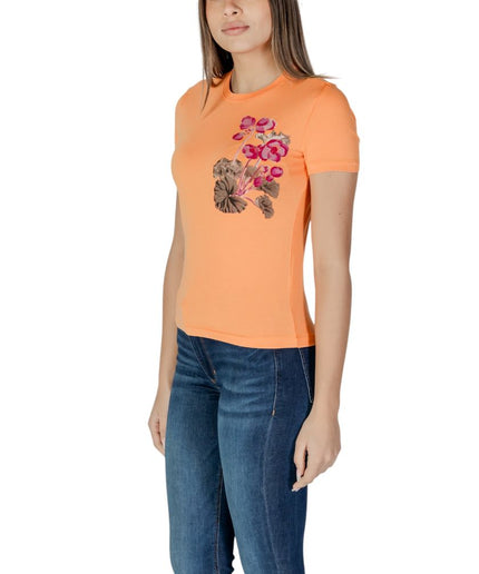 Desigual Orange Cotton Tops & T-Shirt