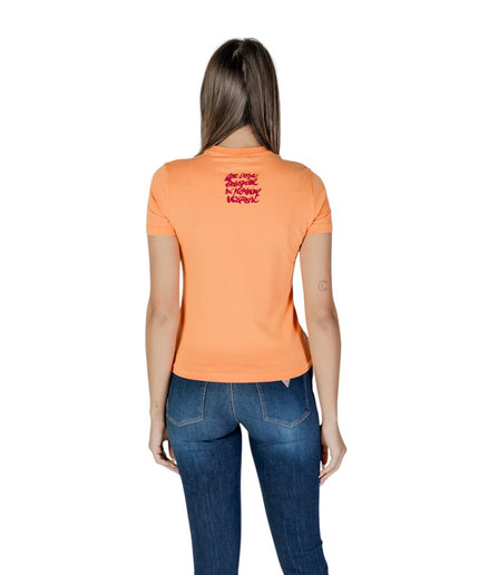 Desigual Orange Cotton Tops & T-Shirt