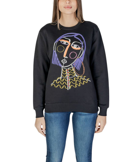 Desigual Black Cotton Sweater