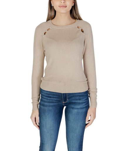 Only Beige Viscose Tops & T-Shirt