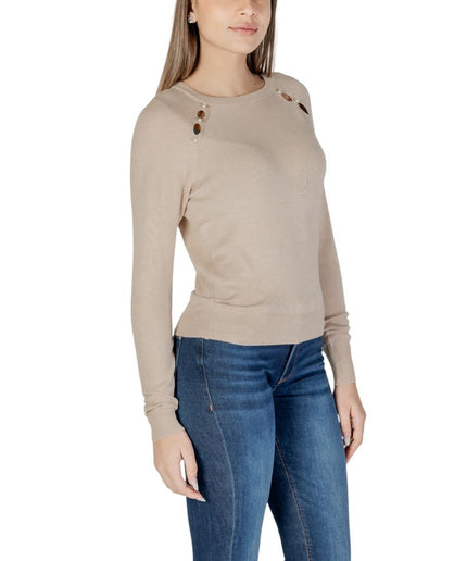 Only Beige Viscose Tops & T-Shirt