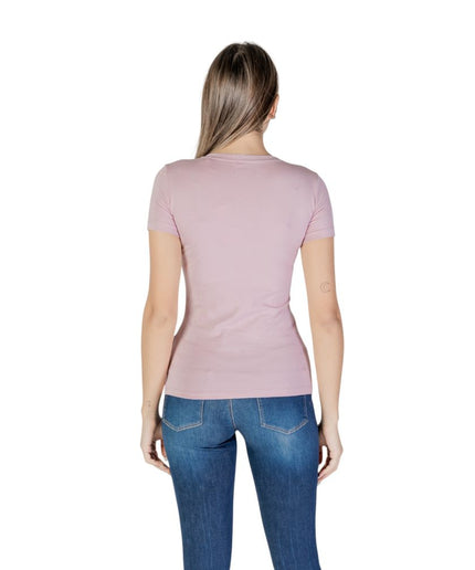 Guess Purple Cotton Tops & T-Shirt