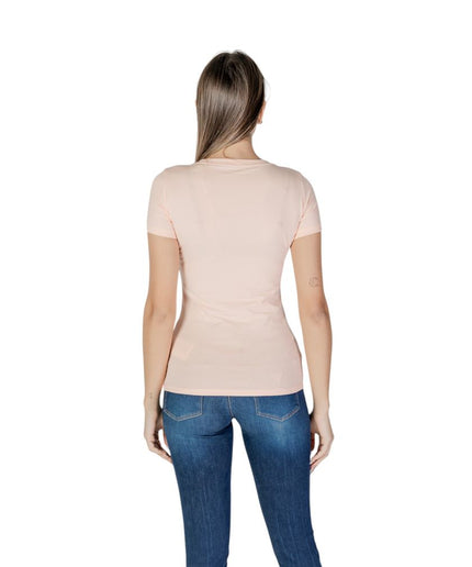 Guess Pink Cotton Tops & T-Shirt