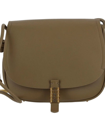 PINKO Green Leather Crossbody Bag