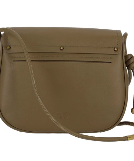 PINKO Green Leather Crossbody Bag