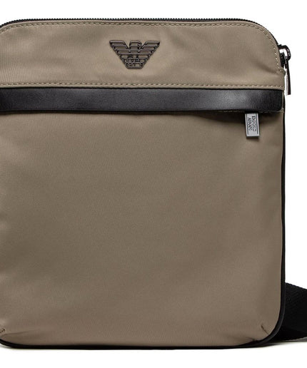 Emporio Armani Beige Nylon Messenger Bag