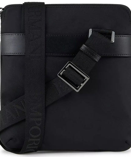 Emporio Armani Black Nylon Men Messenger Bag