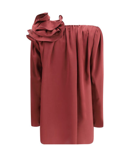 Magda Butrym Silk blouse with rose detail