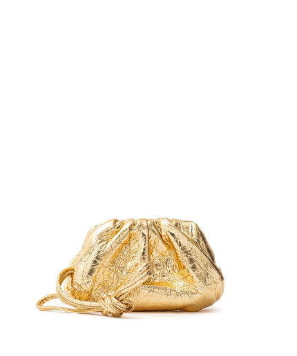 Bottega Veneta Gold Leather Wallet