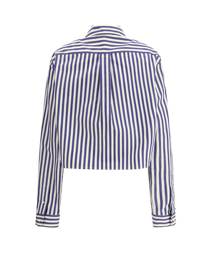 Miu Miu Striped cropped Shirt