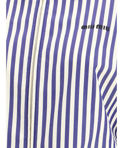 Miu Miu Striped cropped Shirt