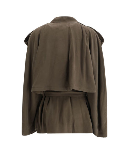 The Andamane Double-breasted Short Trench Coat