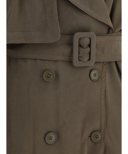 The Andamane Double-breasted Short Trench Coat