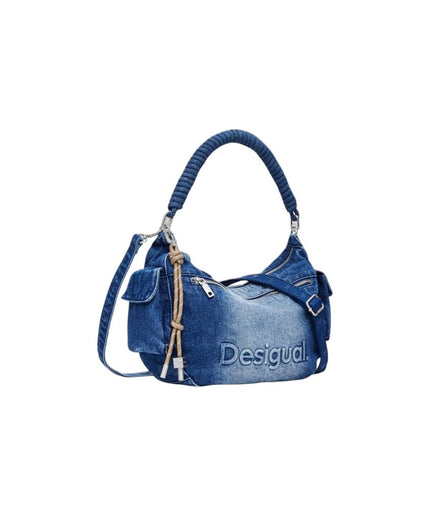 Desigual Blue Cotton Handbag