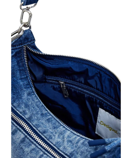 Desigual Blue Cotton Handbag