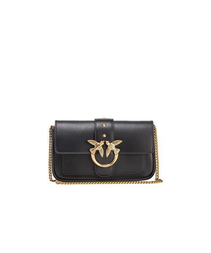 PINKO Black Leather Handbag