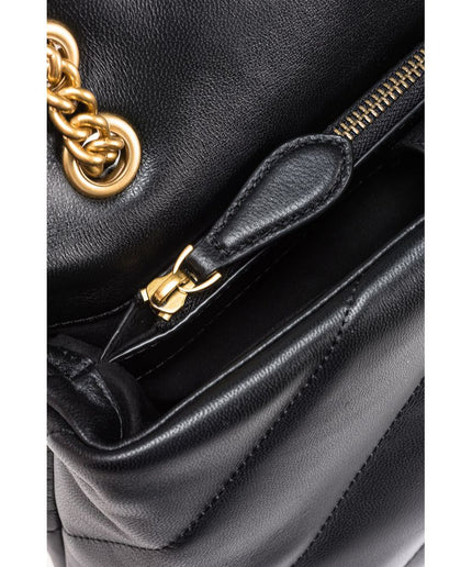 PINKO Black Leather Handbag