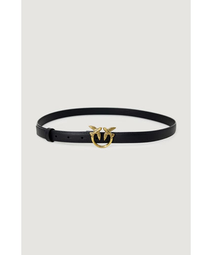 PINKO Black Leather Belt