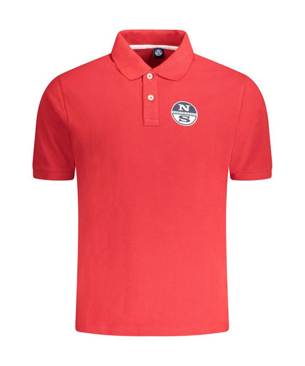 North Sails Red Cotton Polo Shirt