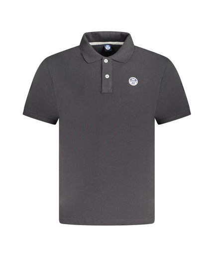 North Sails Black Cotton Polo Shirt