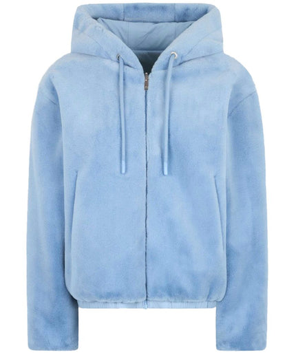 Moose Knuckles Light Blue Nylon Jackets & Coat