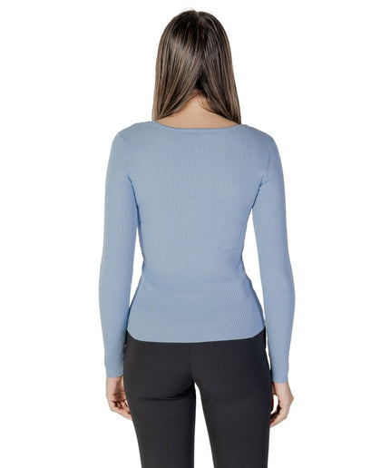 Morgan De Toi Blue Polyamide Tops & T-Shirt