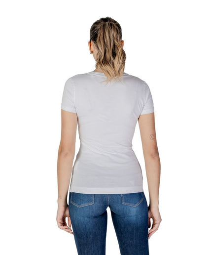 Guess White Cotton Tops & T-Shirt