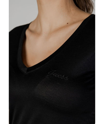 Guess Black Lyocell Tops & T-Shirt