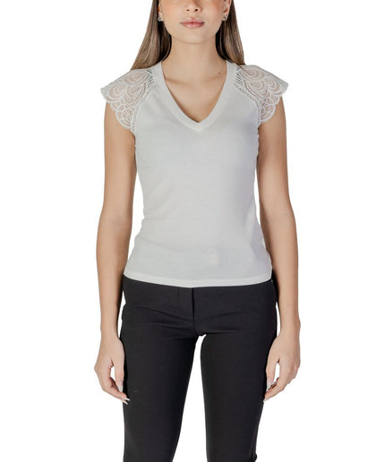 Morgan De Toi White Recycled Polyester Tops & T-Shirt