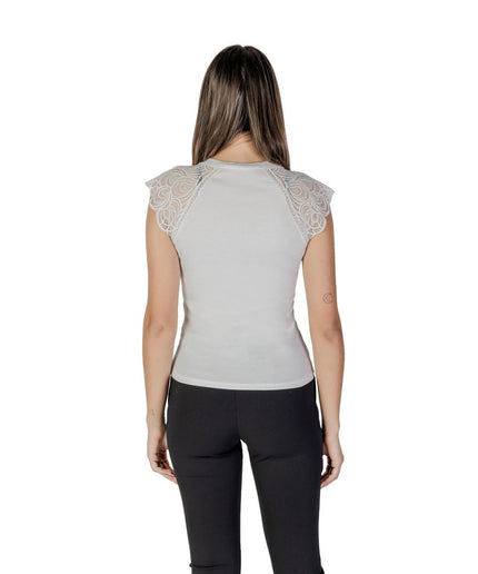 Morgan De Toi White Recycled Polyester Tops & T-Shirt