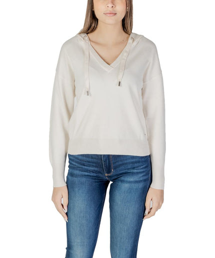 Morgan De Toi Cream Viscose Tops & T-Shirt