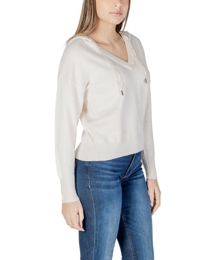 Morgan De Toi Cream Viscose Tops & T-Shirt