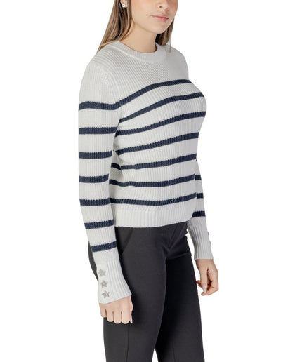 Morgan De Toi White Cotton Sweater