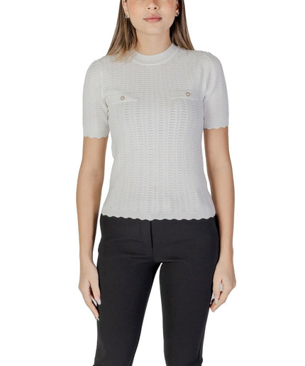 Morgan De Toi White Recycled Polyester Tops & T-Shirt